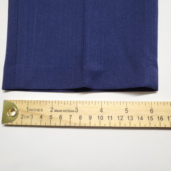 Haggar Mens Dress Pants 30 X 30 Slim Fit Premium Stretch Straight Leg Navy Blue - Picture 14 of 14